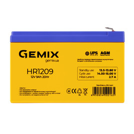 Аккумуляторные батареи Аккумуляторная батарея Gemix HR1209 Жовтий